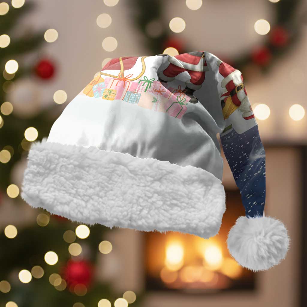 Labrador Retriever Santa Sled Christmas Santa Hat Funny Xmas Holiday Patterns - Wonder Print Shop