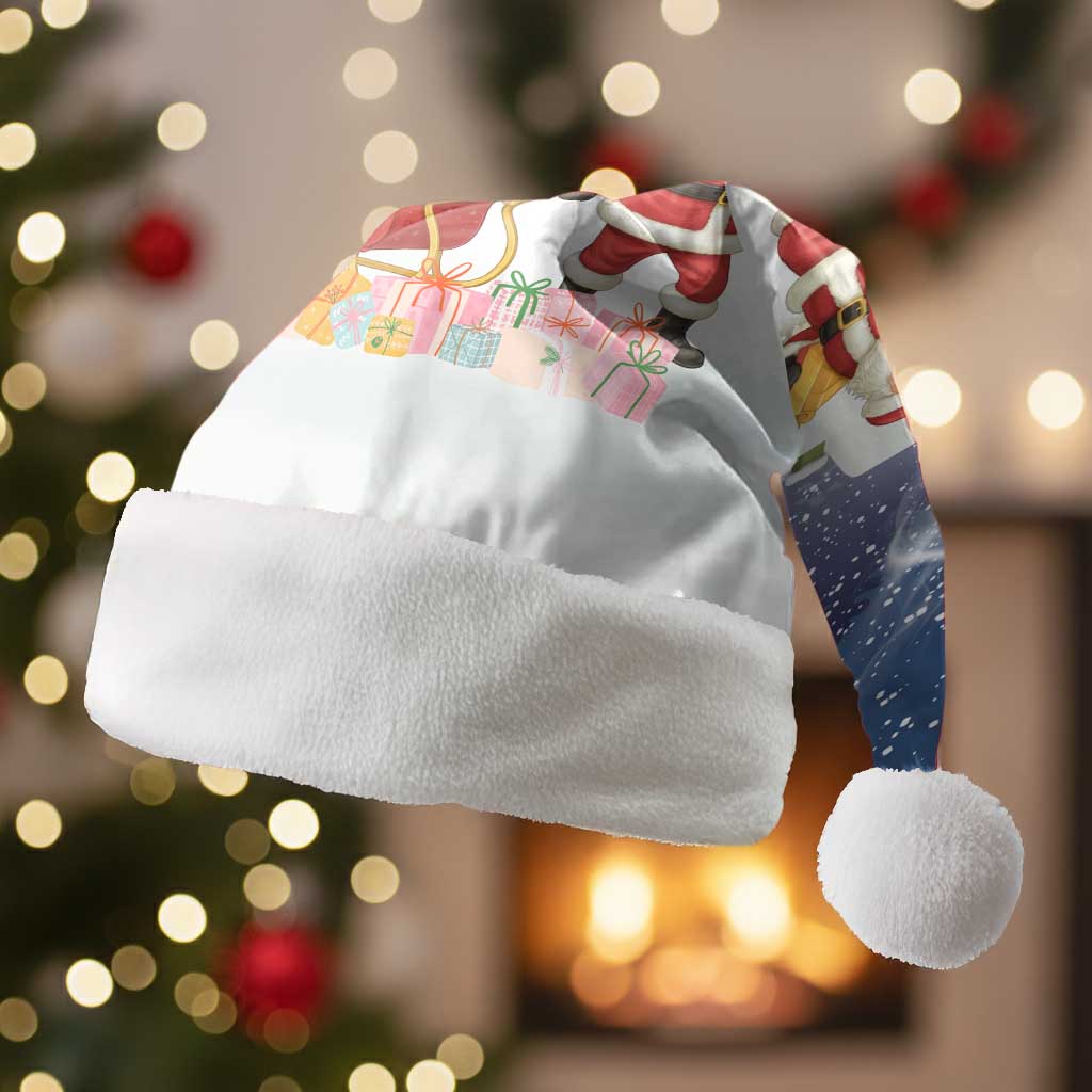 Labrador Retriever Santa Sled Christmas Santa Hat Funny Xmas Holiday Patterns - Wonder Print Shop