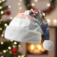 Labrador Retriever Santa Sled Christmas Santa Hat Funny Xmas Holiday Patterns - Wonder Print Shop