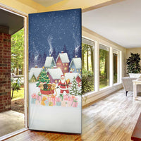 Labrador Retriever Santa Sled Christmas Door Cover Funny Xmas Holiday Patterns - Wonder Print Shop