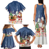 Labrador Retriever Santa Sled Christmas Family Matching Tank Maxi Dress and Hawaiian Shirt Funny Xmas Holiday Patterns - Wonder Print Shop
