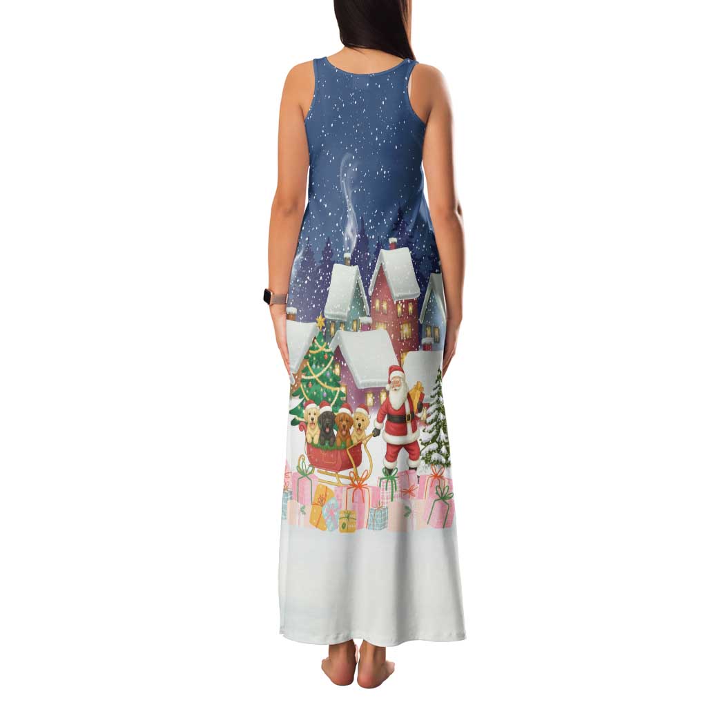 Labrador Retriever Santa Sled Christmas Family Matching Tank Maxi Dress and Hawaiian Shirt Funny Xmas Holiday Patterns - Wonder Print Shop