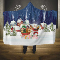 Labrador Retriever Santa Sled Christmas Hooded Blanket Funny Xmas Holiday Patterns - Wonder Print Shop