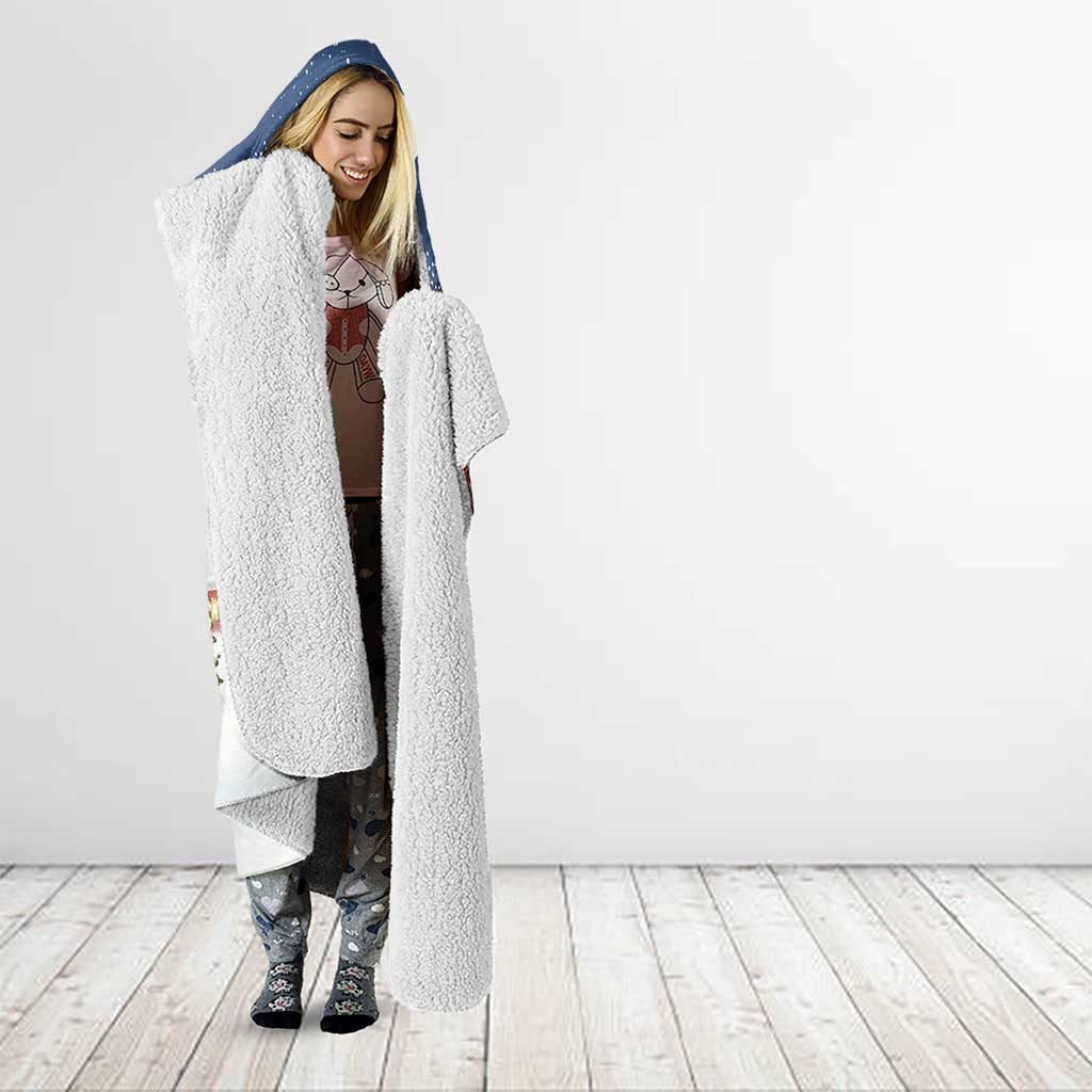 Labrador Retriever Santa Sled Christmas Hooded Blanket Funny Xmas Holiday Patterns - Wonder Print Shop