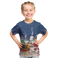 Labrador Retriever Santa Sled Christmas Kid T Shirt Funny Xmas Holiday Patterns - Wonder Print Shop