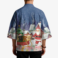 Labrador Retriever Santa Sled Christmas Kimono Funny Xmas Holiday Patterns - Wonder Print Shop