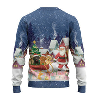 Labrador Retriever Santa Sled Christmas Ugly Christmas Sweater Funny Xmas Holiday Patterns - Wonder Print Shop