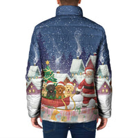 Labrador Retriever Santa Sled Christmas Padded Jacket Funny Xmas Holiday Patterns - Wonder Print Shop