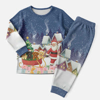 Labrador Retriever Santa Sled Christmas Pajama Set Funny Xmas Holiday Patterns - Wonder Print Shop