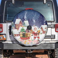 Labrador Retriever Santa Sled Christmas Spare Tire Cover Funny Xmas Holiday Patterns - Wonder Print Shop