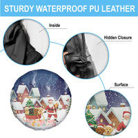Labrador Retriever Santa Sled Christmas Spare Tire Cover Funny Xmas Holiday Patterns - Wonder Print Shop