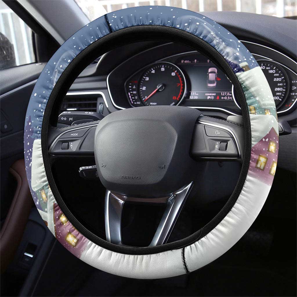 Labrador Retriever Santa Sled Christmas Steering Wheel Cover Funny Xmas Holiday Patterns - Wonder Print Shop