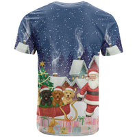 Labrador Retriever Santa Sled Christmas T Shirt Funny Xmas Holiday Patterns - Wonder Print Shop