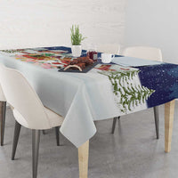 Labrador Retriever Santa Sled Christmas Tablecloth Funny Xmas Holiday Patterns - Wonder Print Shop