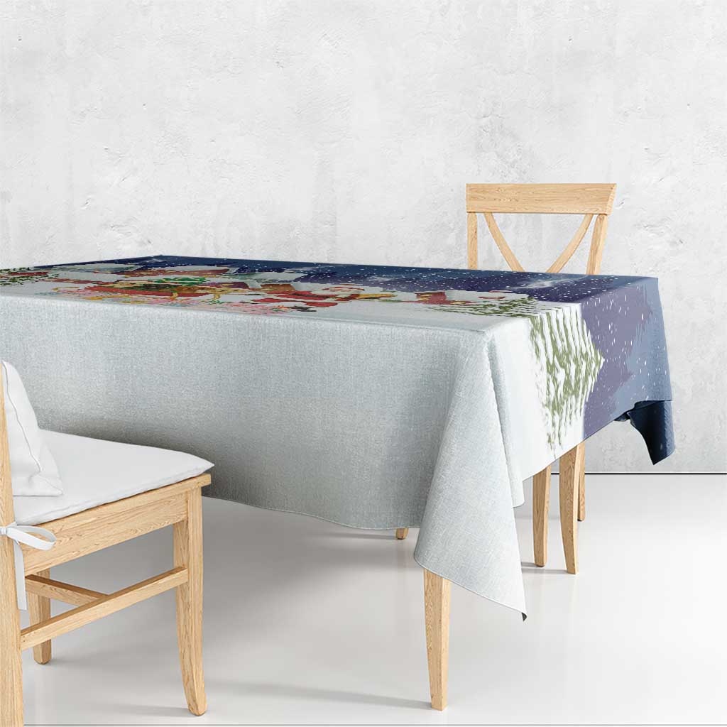 Labrador Retriever Santa Sled Christmas Tablecloth Funny Xmas Holiday Patterns - Wonder Print Shop