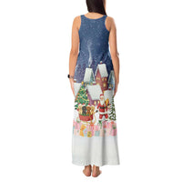 Labrador Retriever Santa Sled Christmas Tank Maxi Dress Funny Xmas Holiday Patterns - Wonder Print Shop