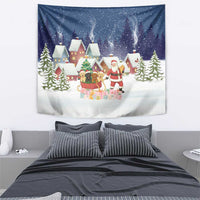 Labrador Retriever Santa Sled Christmas Tapestry Funny Xmas Holiday Patterns - Wonder Print Shop