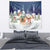 Labrador Retriever Santa Sled Christmas Tapestry Funny Xmas Holiday Patterns - Wonder Print Shop