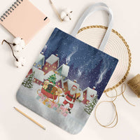 Labrador Retriever Santa Sled Christmas Tote Bag Funny Xmas Holiday Patterns - Wonder Print Shop