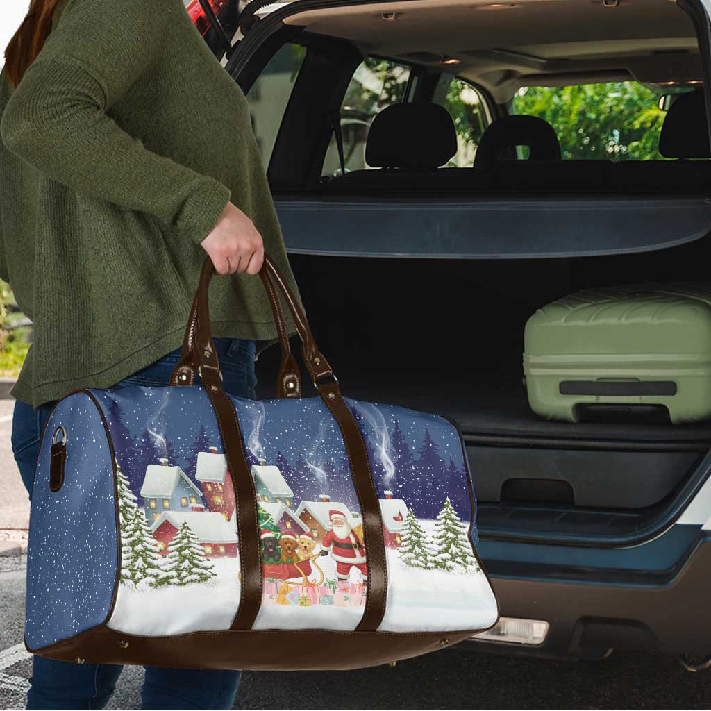 Labrador Retriever Santa Sled Christmas Travel Bag Funny Xmas Holiday Patterns - Wonder Print Shop