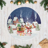Labrador Retriever Santa Sled Christmas Tree Skirt Funny Xmas Holiday Patterns - Wonder Print Shop