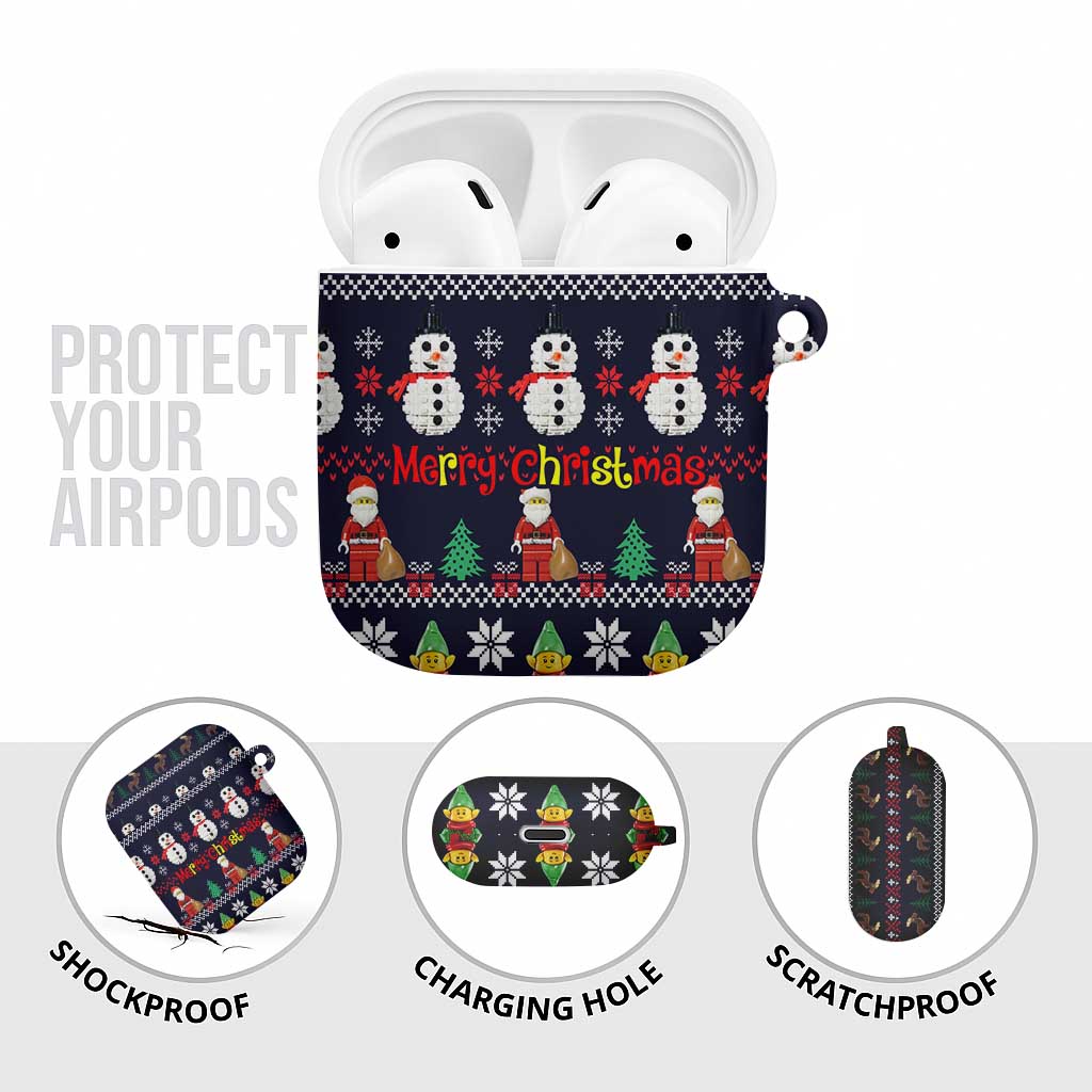 Lego Awesome Christmas AirPods Case Funny Xmas Holiday Patterns - Wonder Print Shop