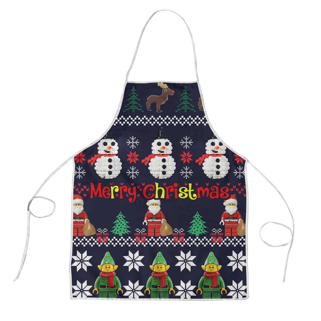 Lego Awesome Christmas Apron Funny Xmas Holiday Patterns - Wonder Print Shop