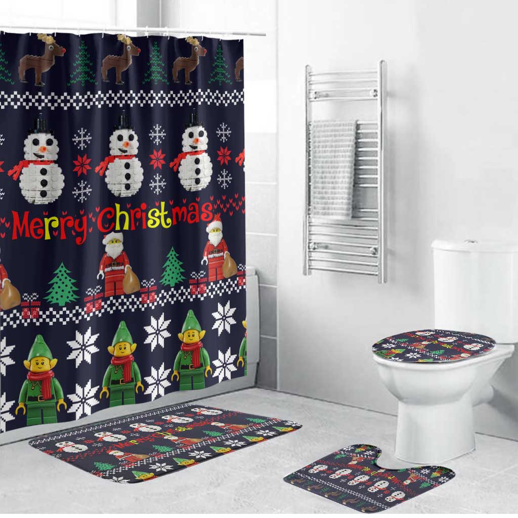 Lego Awesome Christmas Bathroom Set Funny Xmas Holiday Patterns - Wonder Print Shop