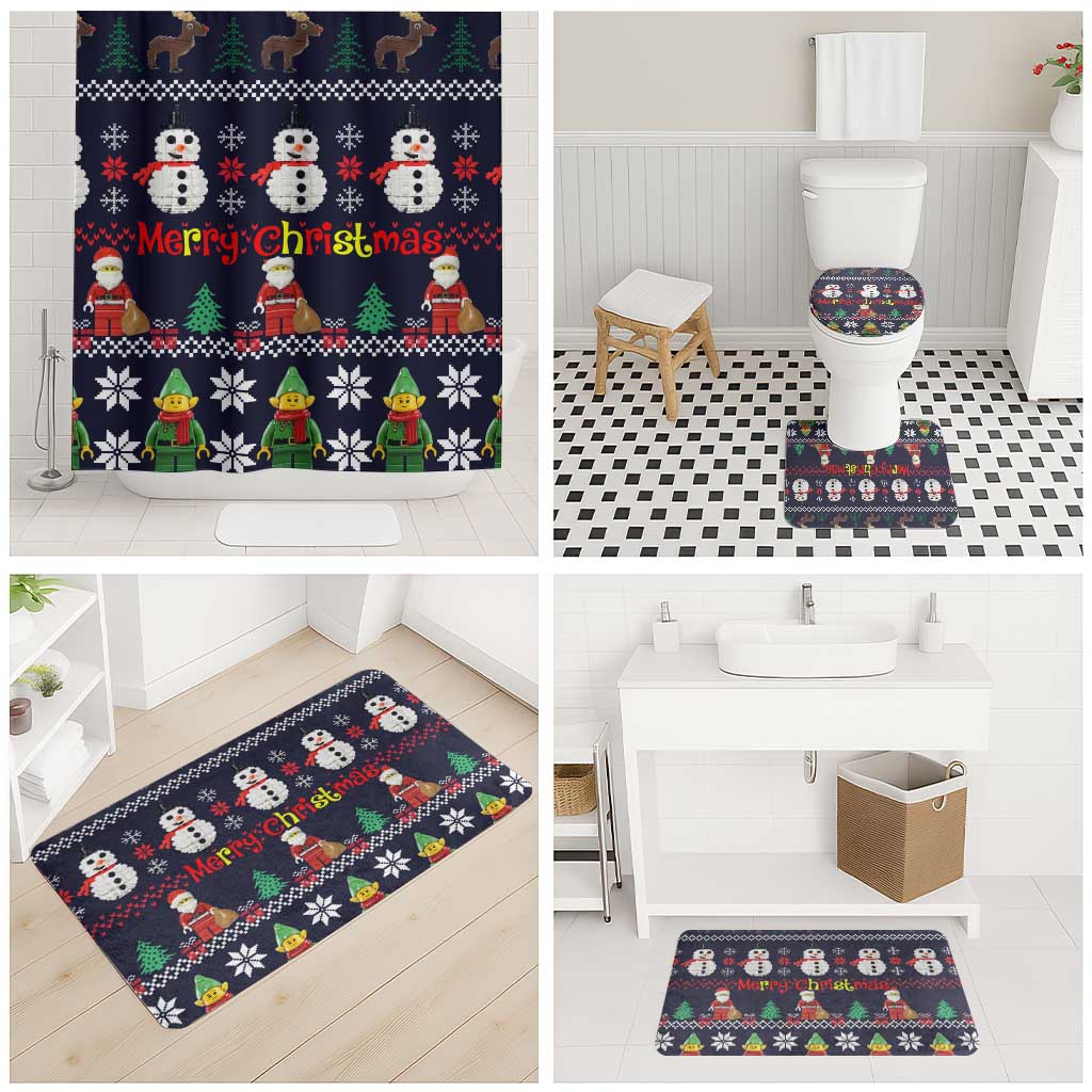 Lego Awesome Christmas Bathroom Set Funny Xmas Holiday Patterns - Wonder Print Shop