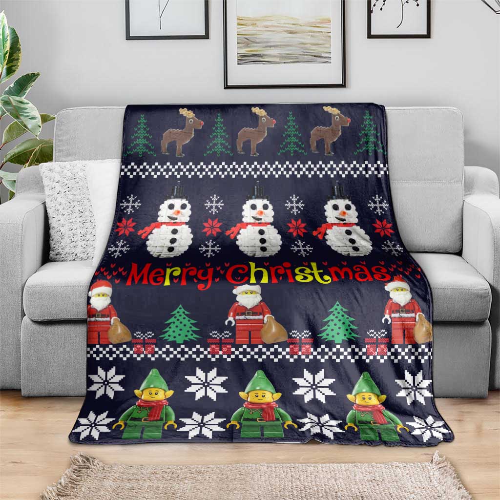 Lego Awesome Christmas Blanket Funny Xmas Holiday Patterns - Wonder Print Shop