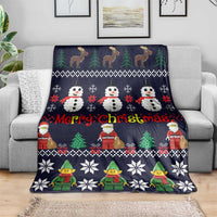 Lego Awesome Christmas Blanket Funny Xmas Holiday Patterns - Wonder Print Shop