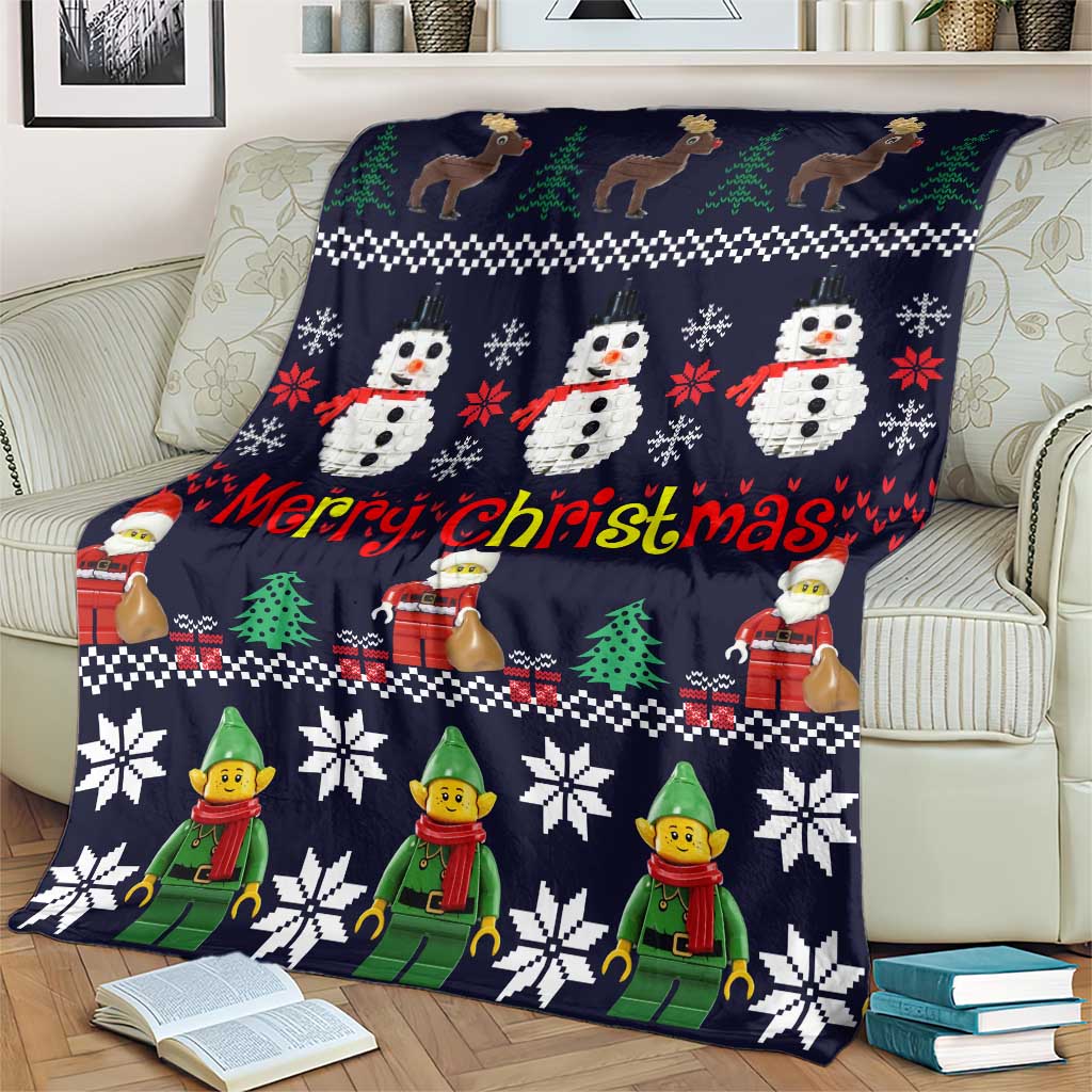 Lego Awesome Christmas Blanket Funny Xmas Holiday Patterns - Wonder Print Shop