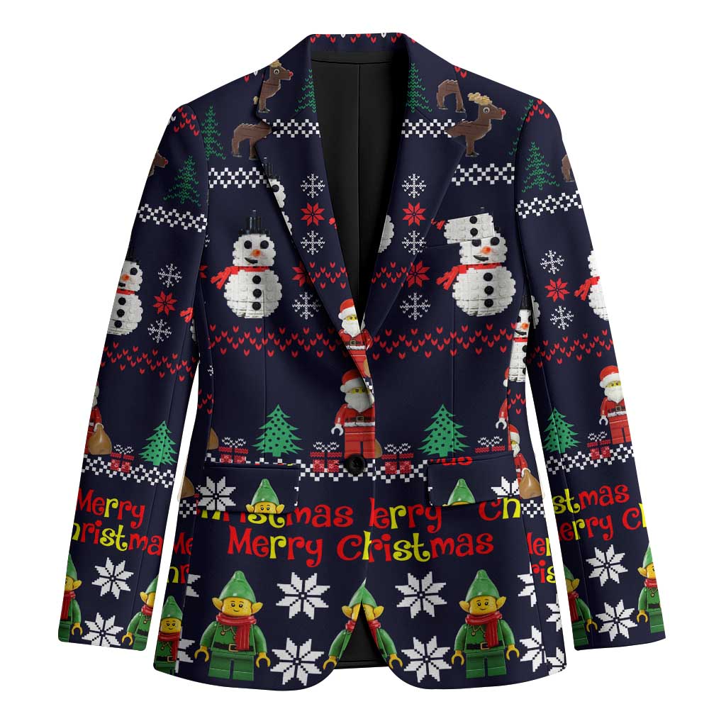 Lego Awesome Christmas Blazer Funny Xmas Holiday Patterns - Wonder Print Shop