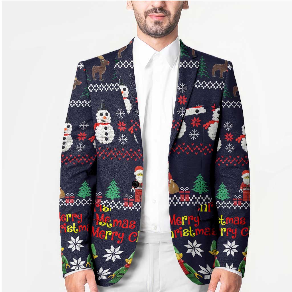 Lego Awesome Christmas Blazer Funny Xmas Holiday Patterns - Wonder Print Shop