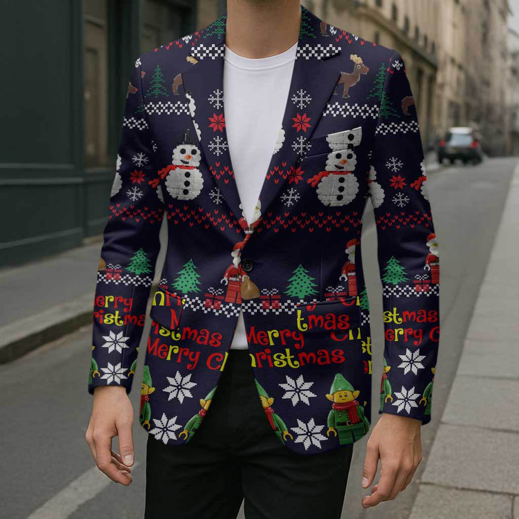 Lego Awesome Christmas Blazer Funny Xmas Holiday Patterns - Wonder Print Shop