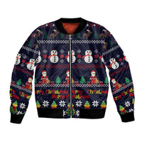 Lego Awesome Christmas Bomber Jacket Funny Xmas Holiday Patterns - Wonder Print Shop