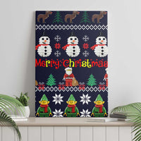 Lego Awesome Christmas Canvas Wall Art Funny Xmas Holiday Patterns - Wonder Print Shop