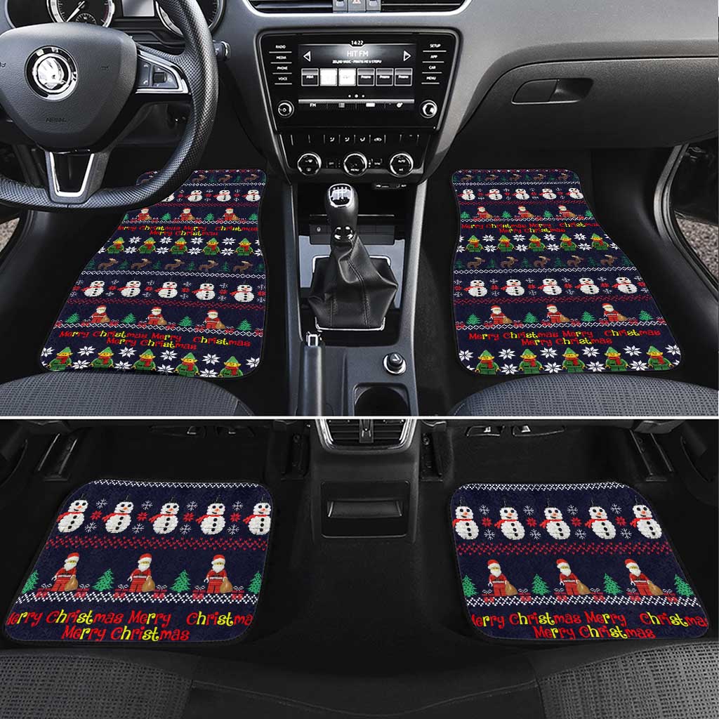 Lego Awesome Christmas Car Mats Funny Xmas Holiday Patterns - Wonder Print Shop
