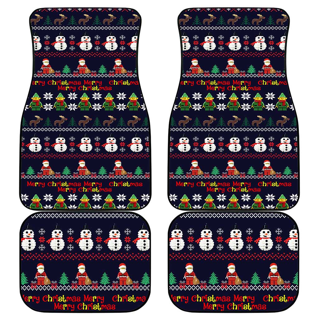 Lego Awesome Christmas Car Mats Funny Xmas Holiday Patterns - Wonder Print Shop