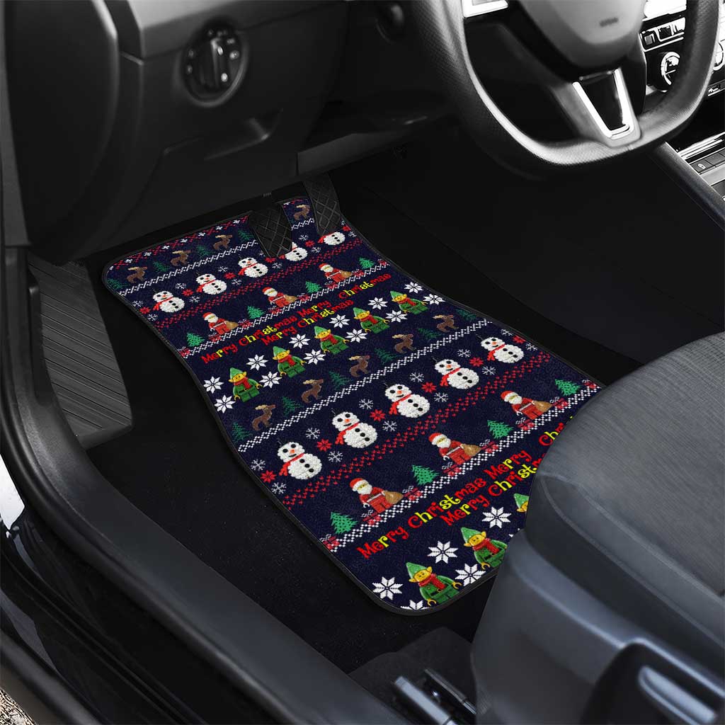 Lego Awesome Christmas Car Mats Funny Xmas Holiday Patterns - Wonder Print Shop