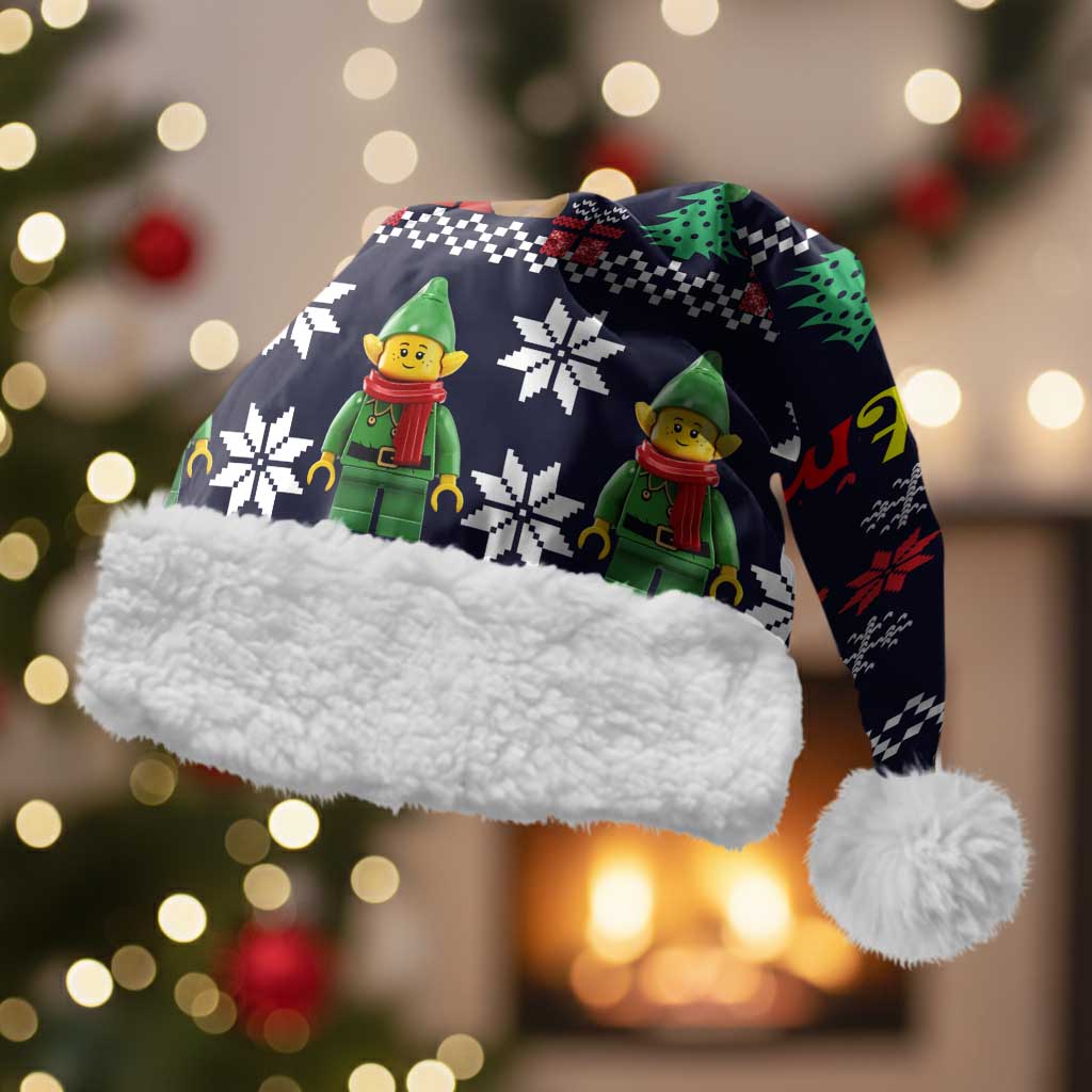 Lego Awesome Christmas Santa Hat Funny Xmas Holiday Patterns - Wonder Print Shop