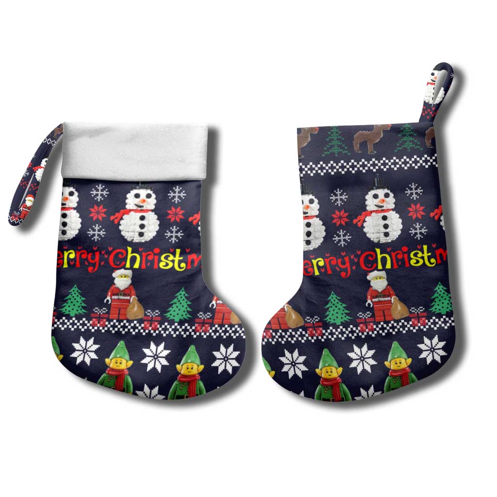 Lego Awesome Christmas Stocking Funny Xmas Holiday Patterns - Wonder Print Shop