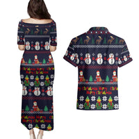 Lego Awesome Christmas Couples Matching Puletasi and Hawaiian Shirt Funny Xmas Holiday Patterns - Wonder Print Shop