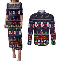 Lego Awesome Christmas Couples Matching Puletasi and Long Sleeve Button Shirt Funny Xmas Holiday Patterns - Wonder Print Shop