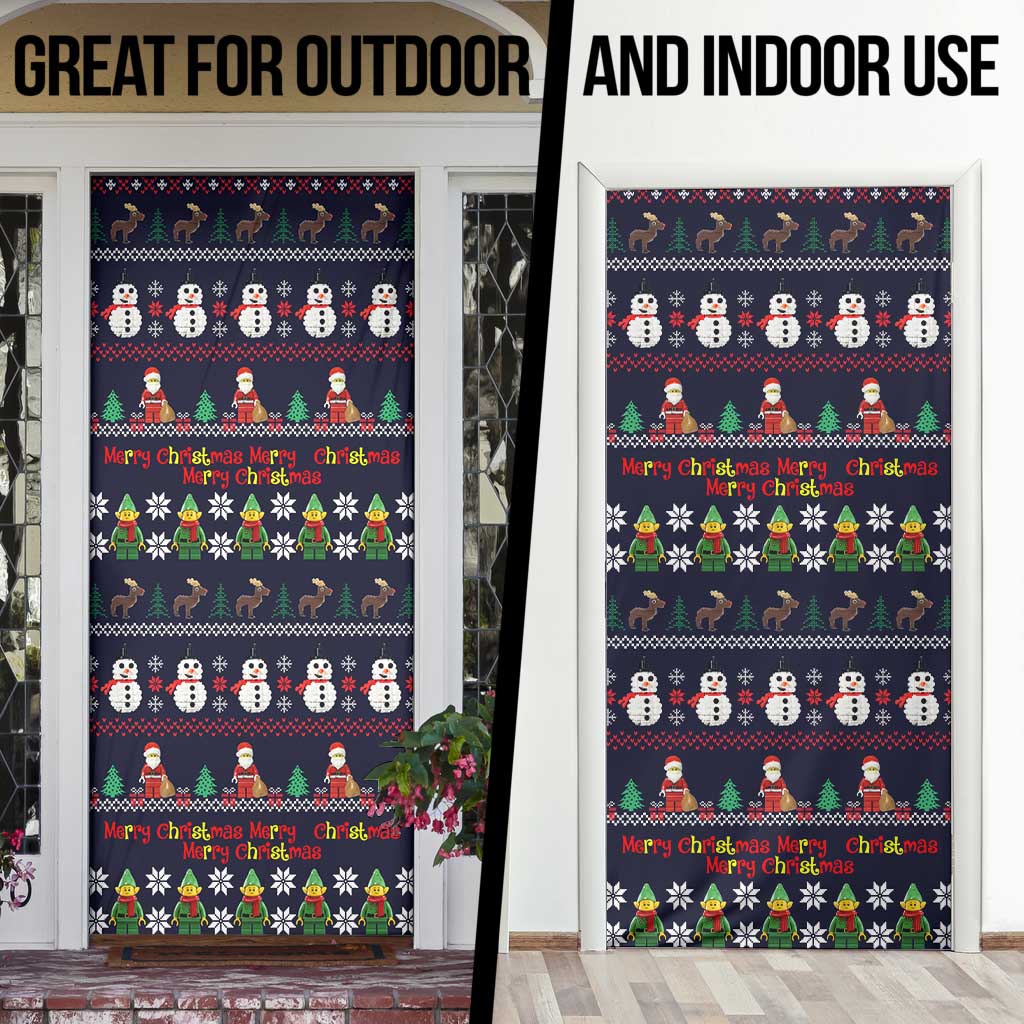 Lego Awesome Christmas Door Cover Funny Xmas Holiday Patterns - Wonder Print Shop