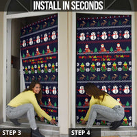 Lego Awesome Christmas Door Cover Funny Xmas Holiday Patterns - Wonder Print Shop