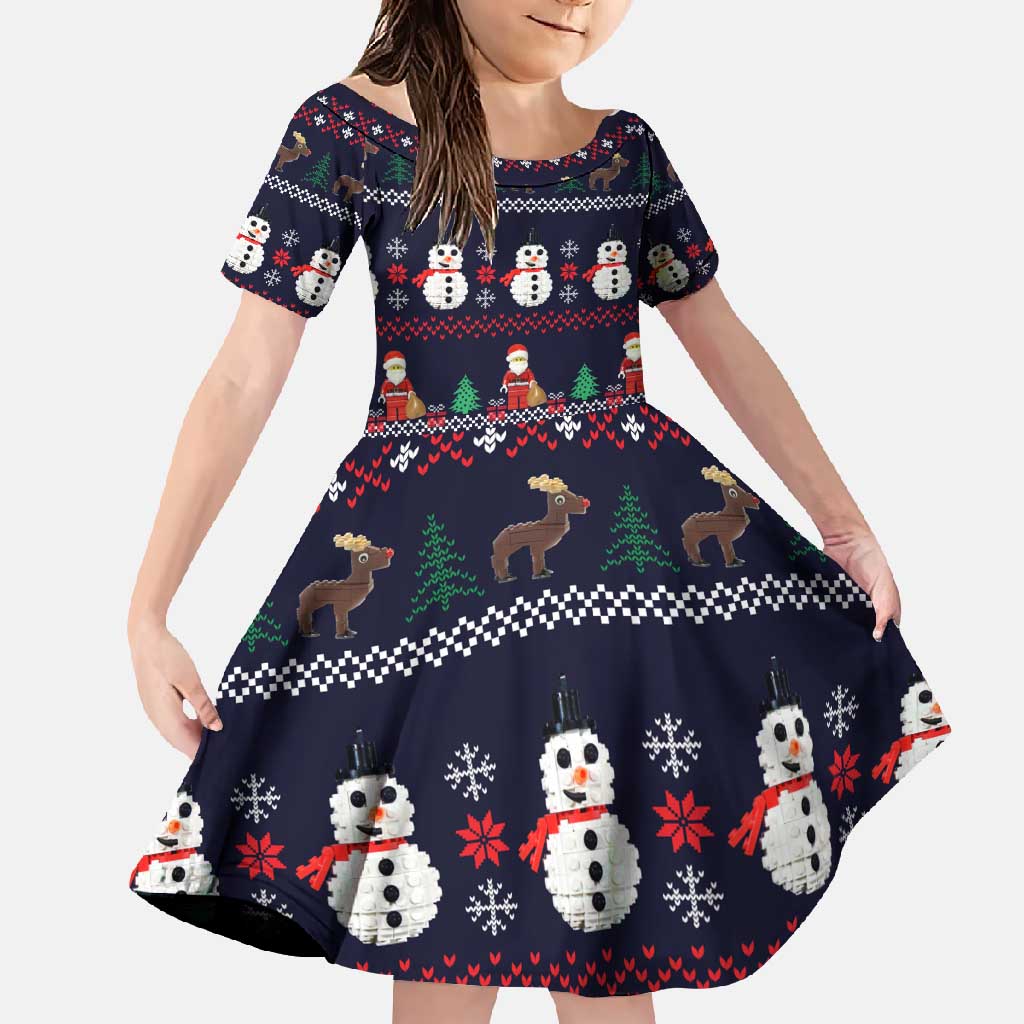 Lego Awesome Christmas Family Matching Mermaid Dress and Hawaiian Shirt Funny Xmas Holiday Patterns - Wonder Print Shop