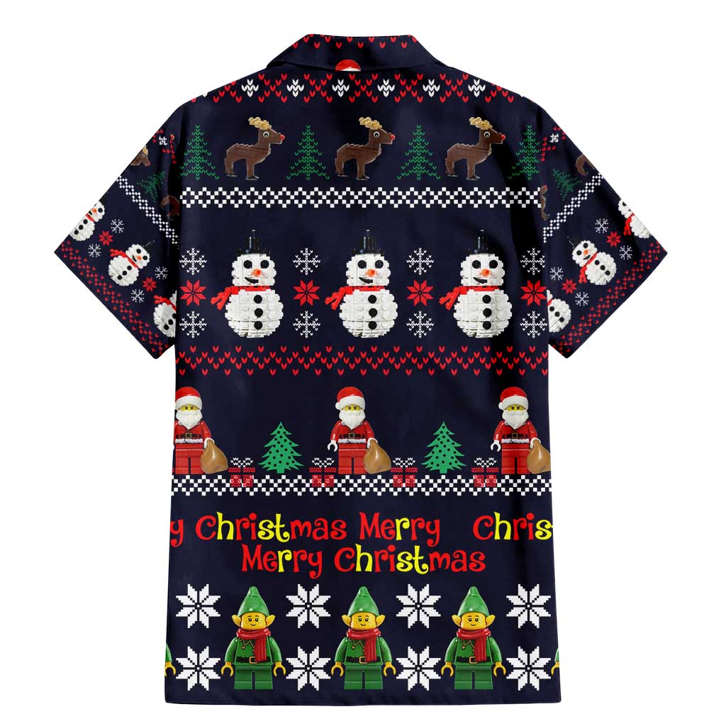 Lego Awesome Christmas Family Matching Mermaid Dress and Hawaiian Shirt Funny Xmas Holiday Patterns - Wonder Print Shop