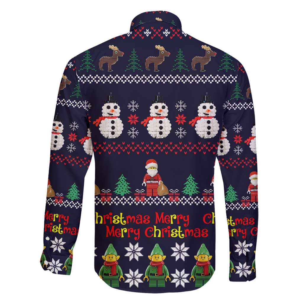 Lego Awesome Christmas Family Matching Mermaid Dress and Hawaiian Shirt Funny Xmas Holiday Patterns - Wonder Print Shop