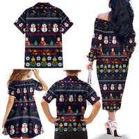 Lego Awesome Christmas Family Matching Off The Shoulder Long Sleeve Dress and Hawaiian Shirt Funny Xmas Holiday Patterns - Wonder Print Shop